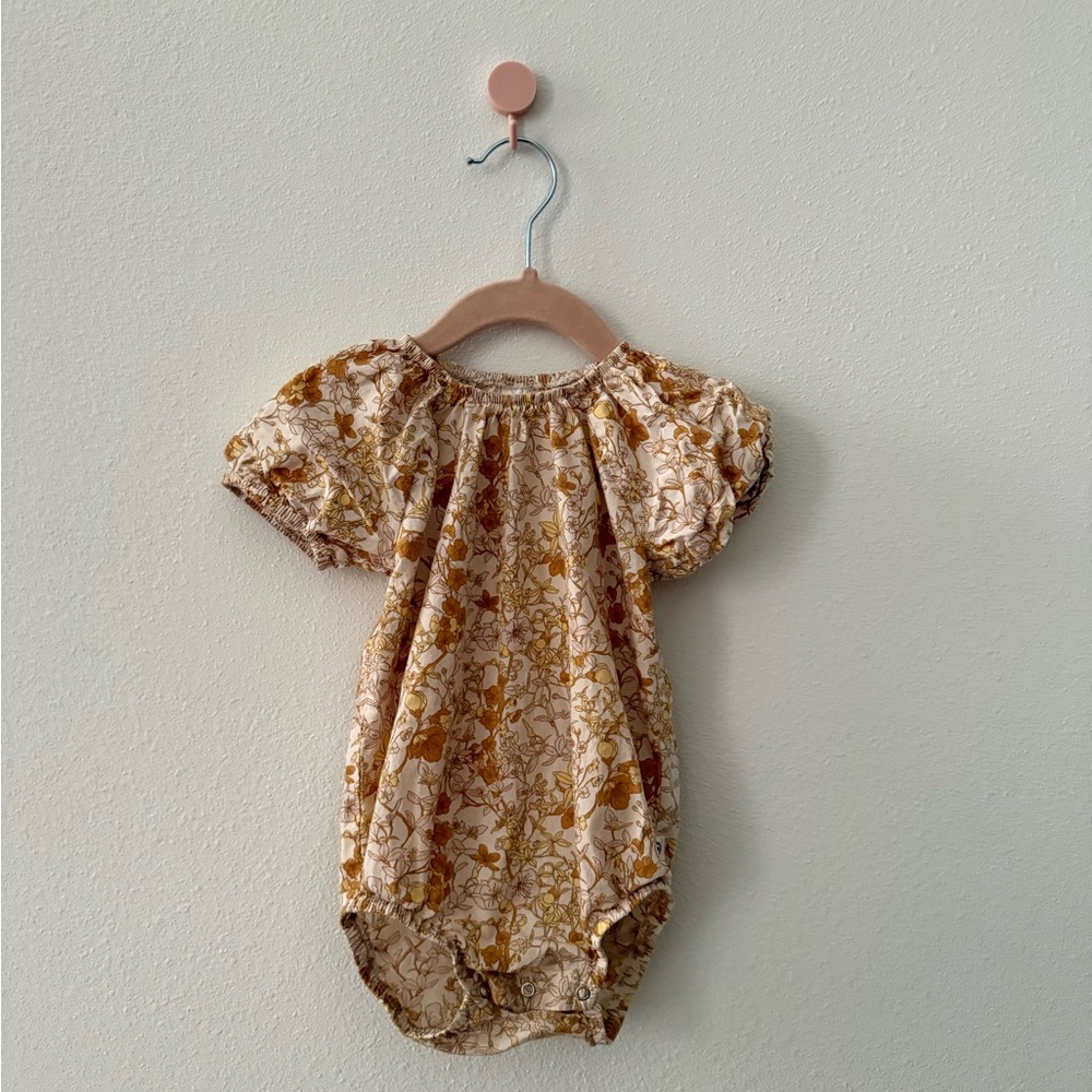 Müsli Baby Girl Poplin Organic Cotton Bubble Romper 9-12m